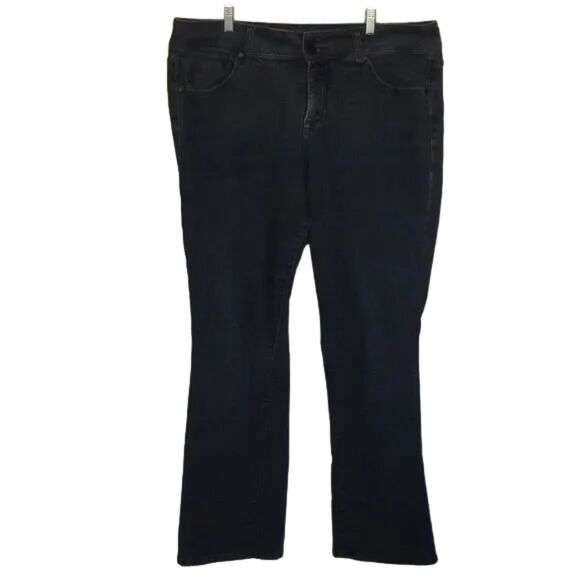 TORRID Jeans, 20R, Faded Black/Gray, Slim Boot, Double Button waist, Zipper - Picture 1 of 11